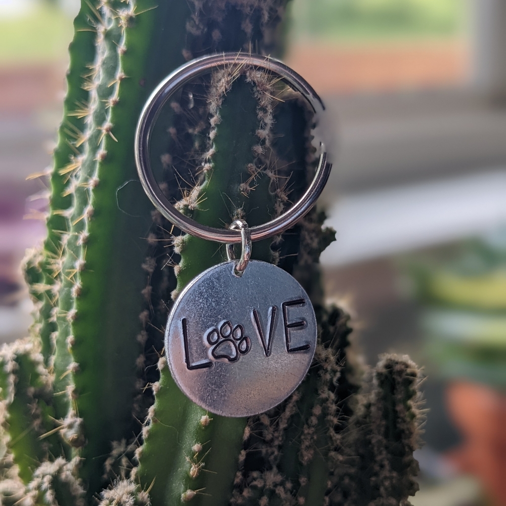 Handmade Dog-Lover LOVE Keychain